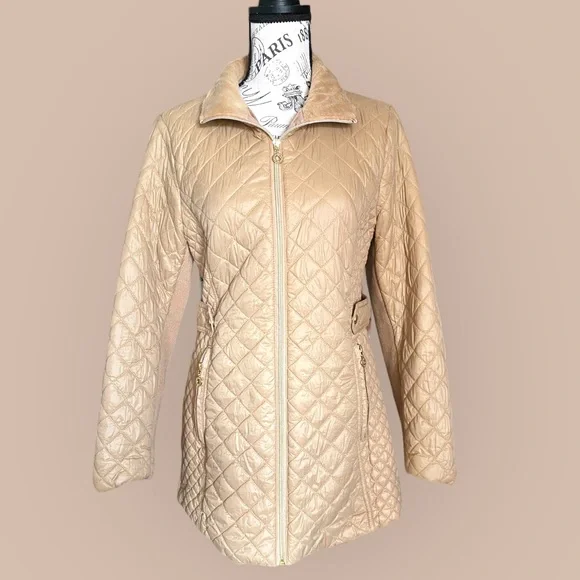 Marc New York tan puffer coat. 🧥 size small - Picture 2 of 7